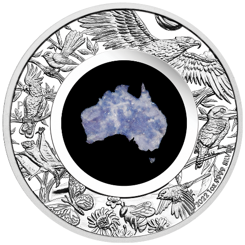 Great Southern Land 2022 – Blue Lepidolite Coin