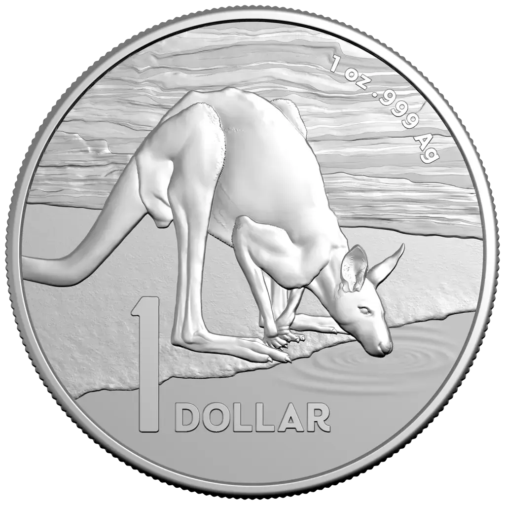 Desert Life – Kangaroo 2024 1 uncja srebra - obrazek 3