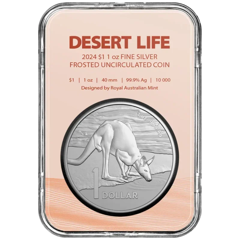 Desert Life – Kangaroo 2024 1 uncja srebra