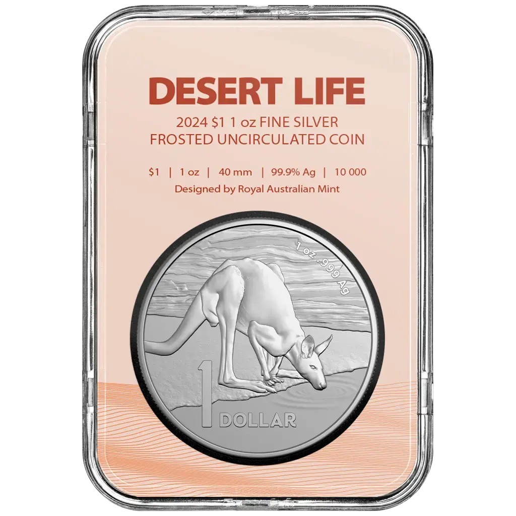 Desert Life – Kangaroo 2024 1 uncja srebra