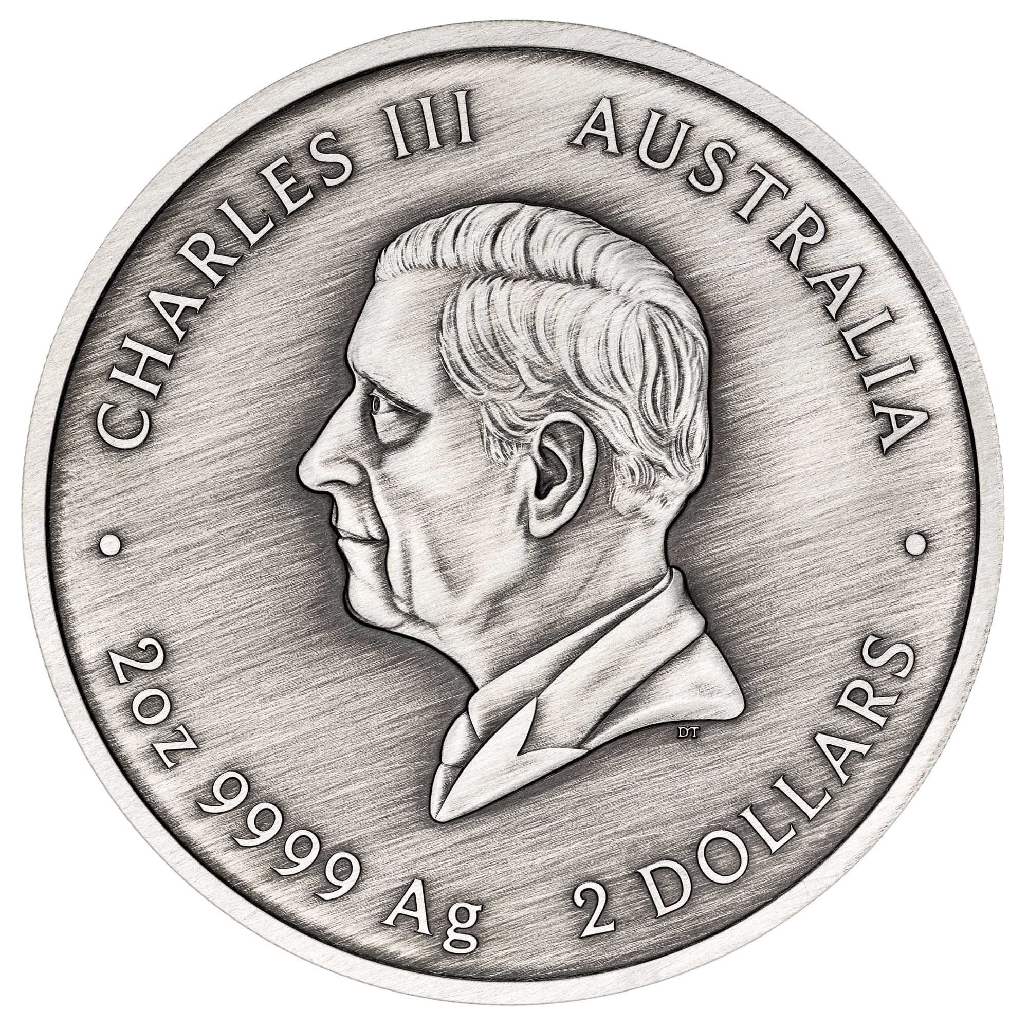 Turtle Yaunati Kolorowana – 2 uncje Srebra 2026 Antiqued - obrazek 2