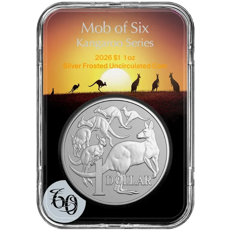 Australijski Kangur – Mob of Six – Australian Decimal Currency – 60th Anniversary